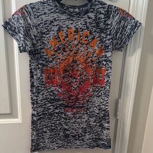 American Fighter Short Sleeve Tee - Black, Gray, and Orange